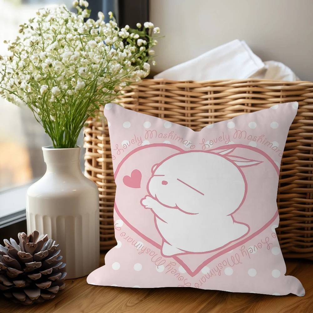 MashiMaroS Anime Cushion Cover Pillowcase Upholstery Sofa Throw Pillow Home Decor Pillowcas