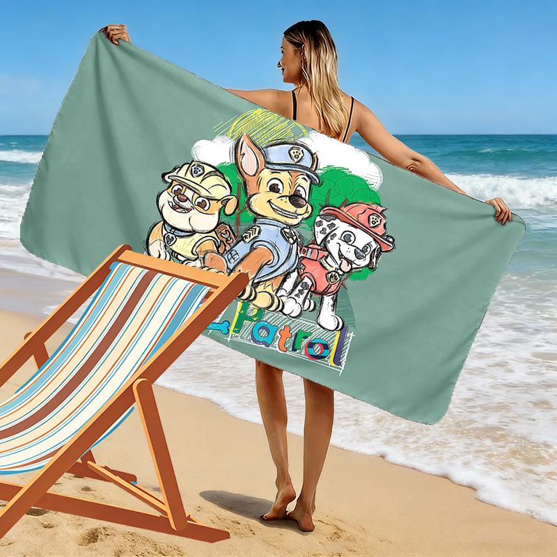 PAW Patrol2 Print Beach Towel, Large Soft Quick Dry Towel for Beach Camping Swimming
