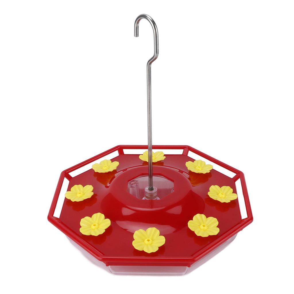 Kolibri-Futterspender 16oz Hängend Auslaufsicher Vogelfutterspender mit 8 Futterstellen für Außen Garten Hof