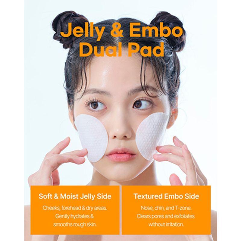 [ClearDea.] Green Tangerine Mild Dual Peeling Pad 140ml (50 Pads)