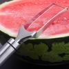 Outil de Coupe de Pastèque en Acier Inoxydable d'Été Fourchette à Pastèque Fonctionnelle Trancheuse Outil de Tranchage Fourchette à Fruits Gadgets de Cuisine 1 pièce