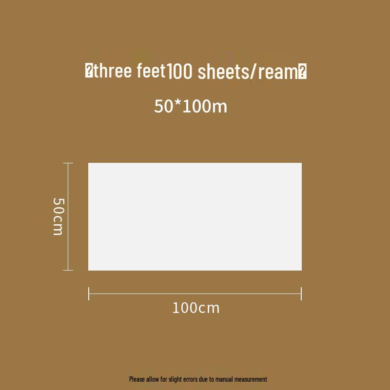 100 Sheets Calligraphy Brush Practice Paper - Semi-Ripe Xuan for Beginners & Chinese Painting