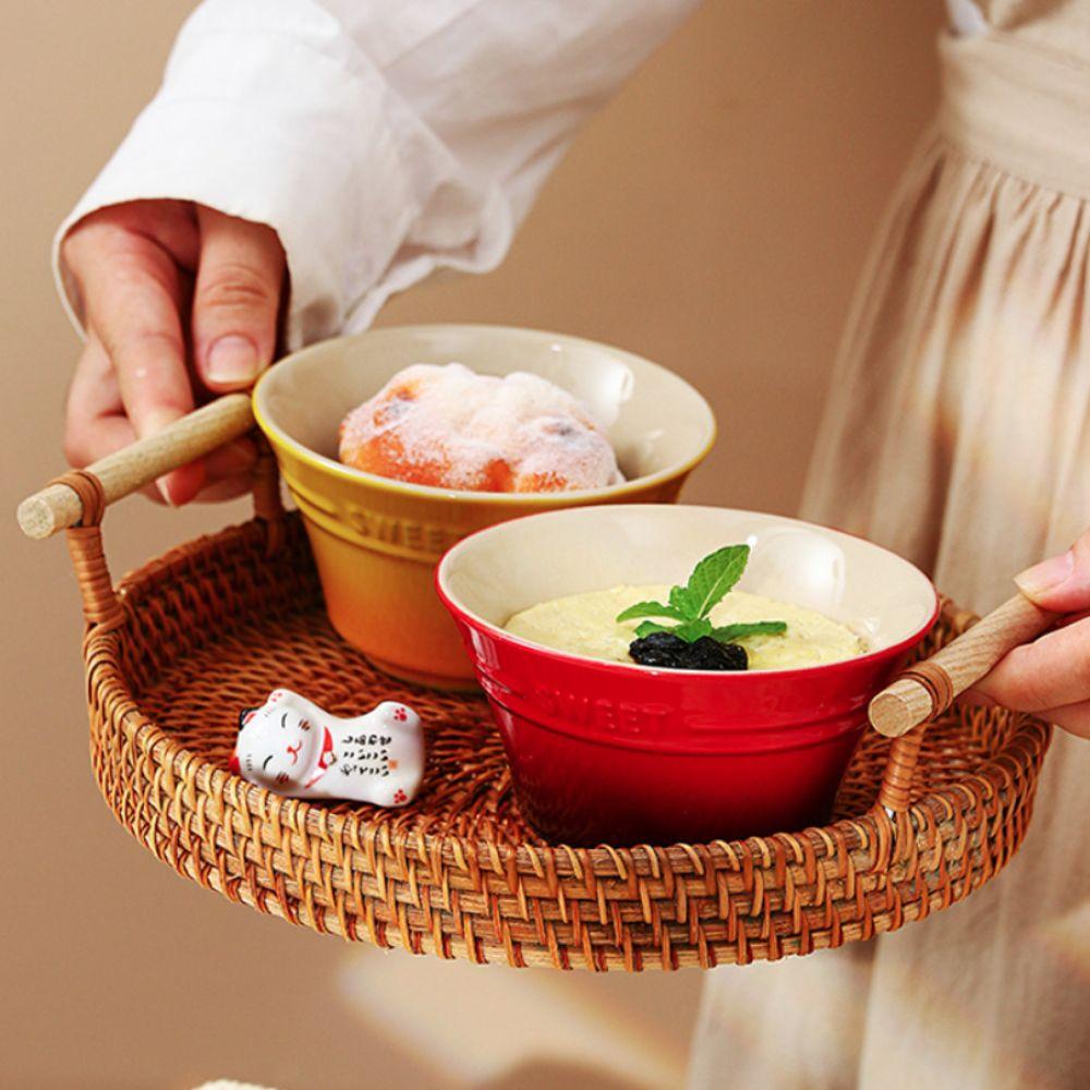 4.5 Inches Gradient Color Ceramic Rice Bowl Nordic Style Dessert Bowl Dining Bowl  Ice Cream