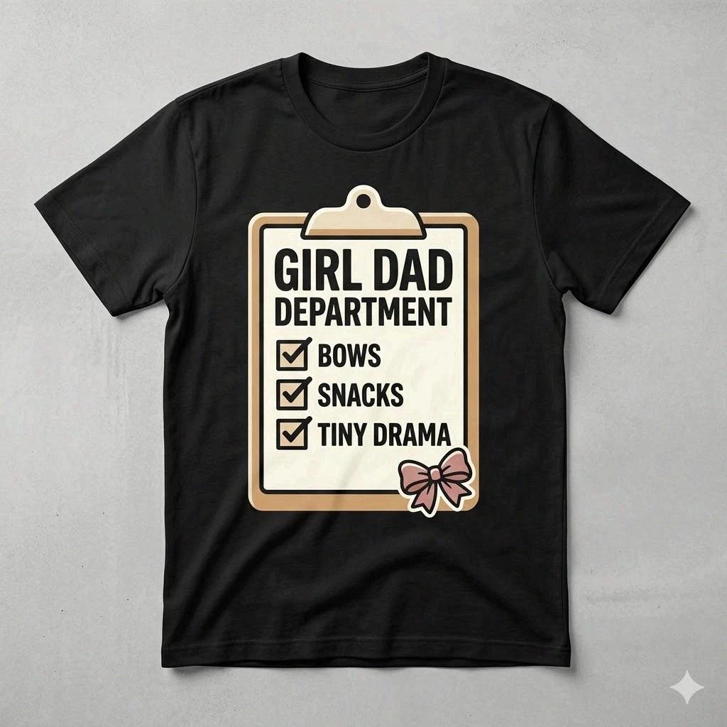 Girl Dad Department Shirt Father s Day Gift for Dad XL