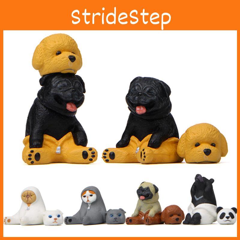 Cute Dog Cat White Bear Teddy Bear Outfit Mini Model Decoration Decor Gardening