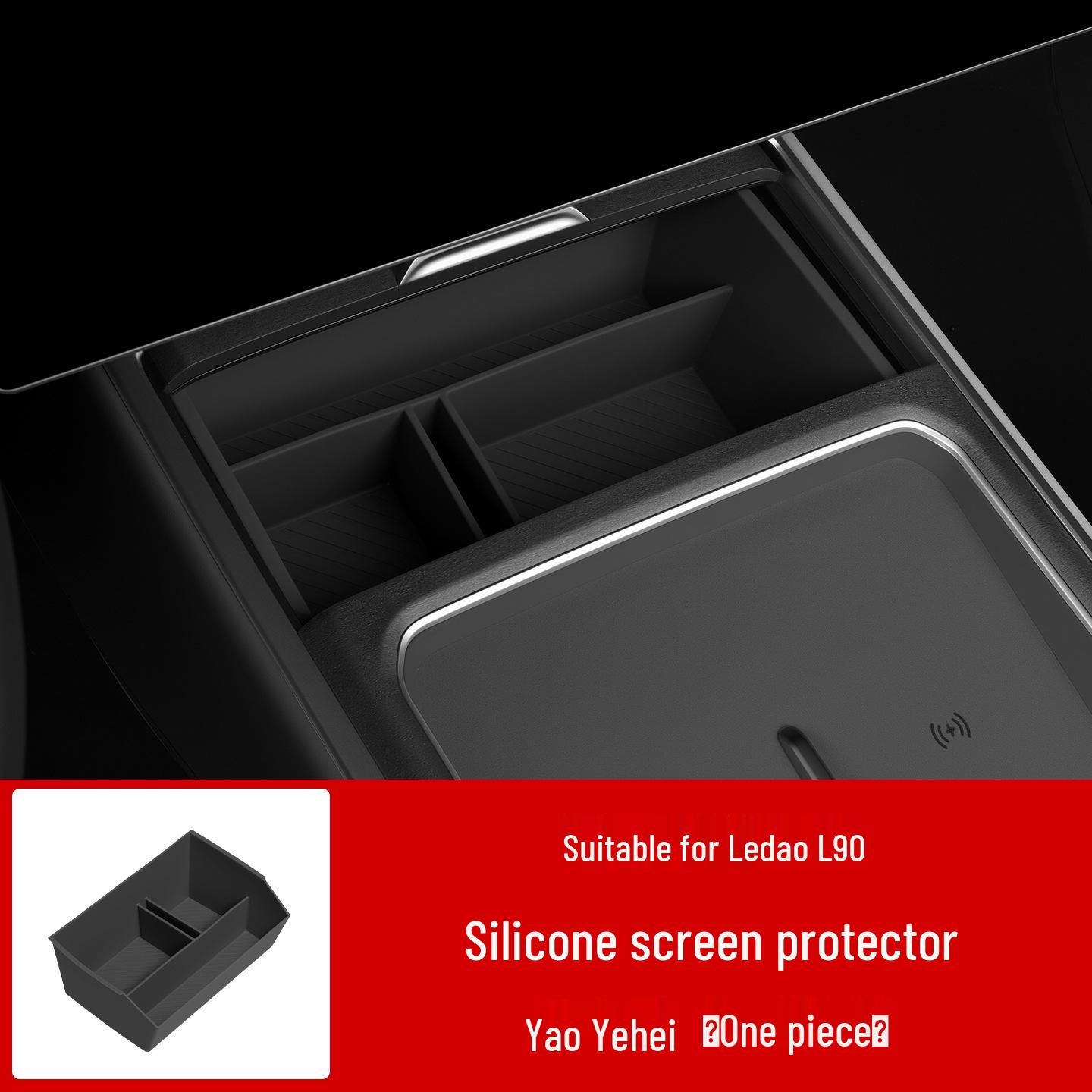 

L90 Central Control Armrest Silicone Storage Box - Car Interior Accessory