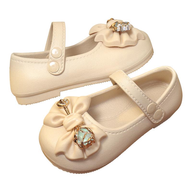 Prinzessinnen-Schleifenschuhe für Mädchen - Rutschfeste, stylische EVA-Flats für Frühling/Herbst
