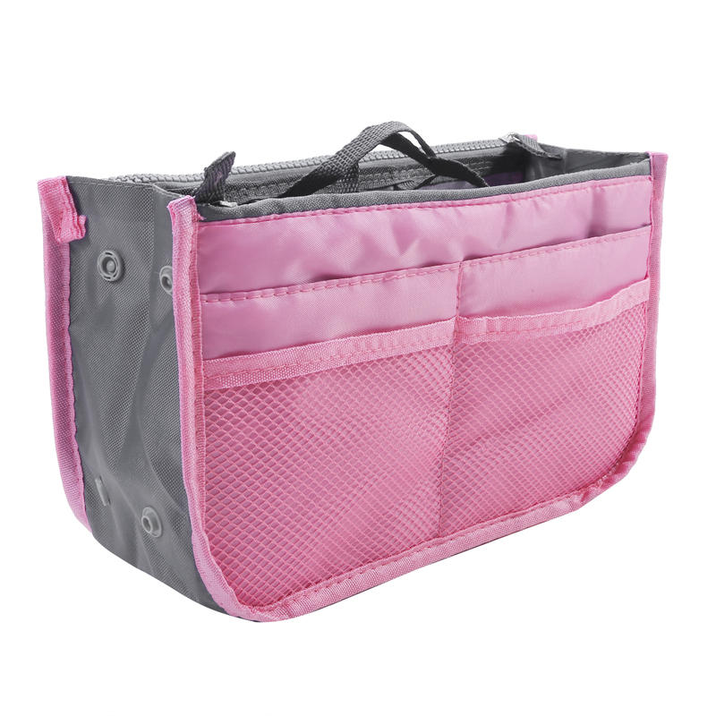 Outdoor Travel Purse Organizer Insert for Handbags Ladies Multi-function Toiletry Cosmetics Storage Bag Large Capacity Zipper Tote Bag