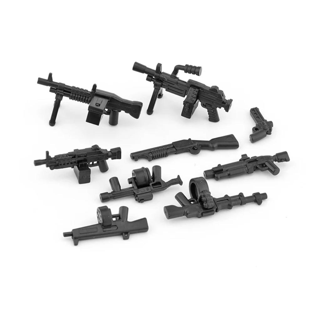 25/50/100/200Pcs Military SWAT Gun Cannon Building Blocks Weapon Army Police MOC Figure DIY Accessories Model Bricks DIY Toys