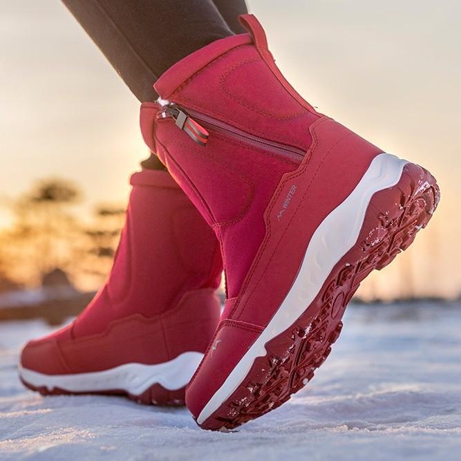 Outdoor Winter Women'S Shoes Snow Boots Northeast High-Top Piled Thickened Warm Waterproof And Non-Slip Short Cotton Shoes