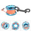 KEEP DIVING Luftfahrt-Aluminium Fingerrolle Clip Tauchen Tech Spule 15m Leine(blau)