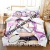 3D Print Tokoyami Towa Bedding Set Single Twin Full Queen King Size Bed Set Adult Bedroom Duvetcover Sets Anime Bed Sheet Set