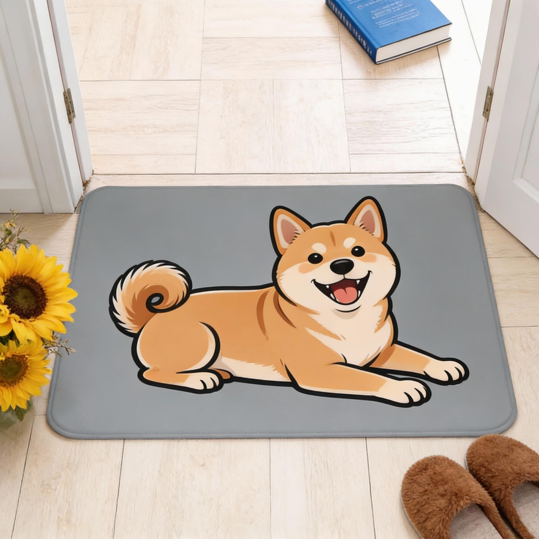 Niet-slip Deurmat met Teckel Thema - Machine Wasbaar, Lichtgewicht Polyester Kleed voor Huisdecoratie, Geweldig voor Slaapkamer 40x60cm16x24in