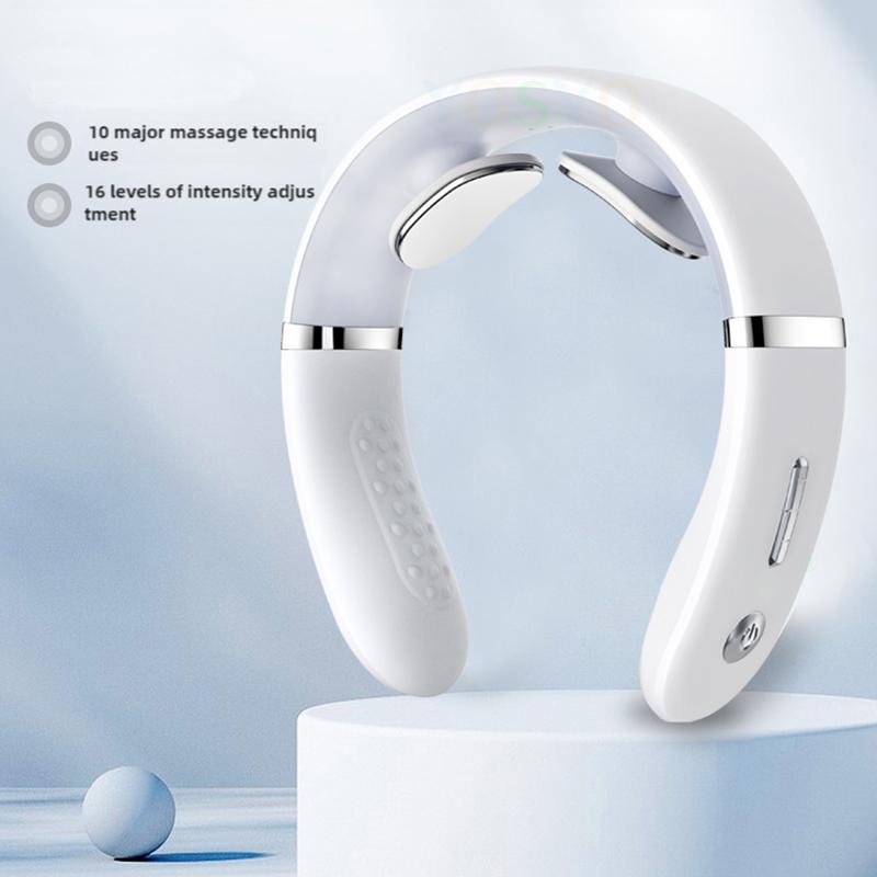 Krční masážní přístroj Přenosný Mini Masážní přístroj na krk a ramena Hloubková masáž s nastavitelným krčním masážním přístrojem pro relaxaci krku