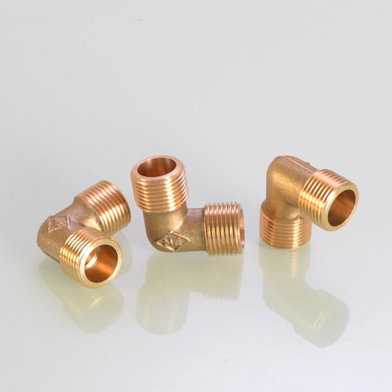 1/8" 1/4" 3/8" 1/2" 3/4" 1" Innengewinde x Außengewinde 90 Grad Messing Winkelstück Rohrfitting Verbinder Kupplung Für Wasser Kraftstoff Kupfer Adapter