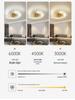 Nordic Fireworks Rotating LED Ceiling Light - High-End Living Room and Bedroom Lighting