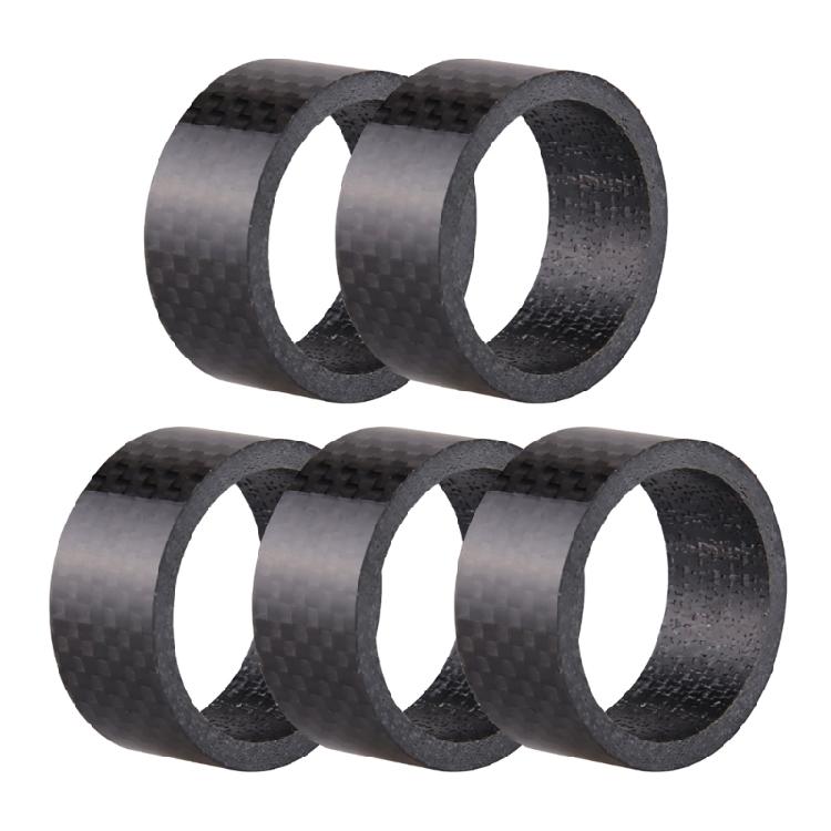 5 Pcs Bike Carbon Fiber Headset Spacer Lightweight Bicycles Headset Washer