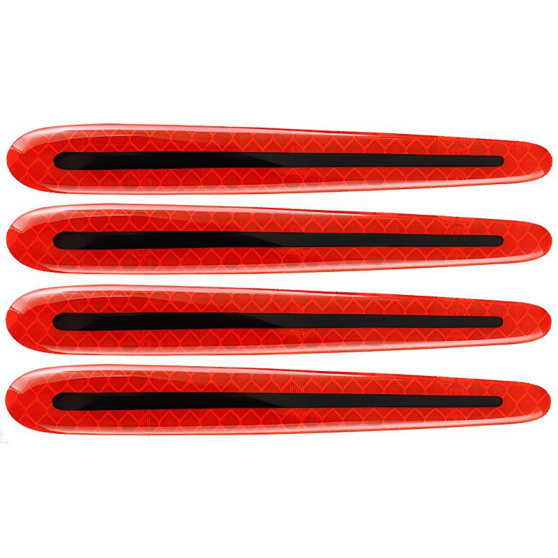 Reflective Carbon Fiber Car Door Handle Protector Strip