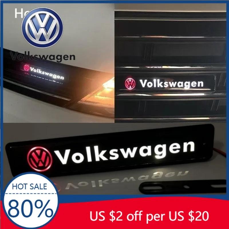 TCFJN1 For VW Volkswagen Jetta MK5 Golf Car Mid-net Lamp Badge Emblem Decoration Styling For Volkswagen VW Scirocco Jetta Beetle Golf P