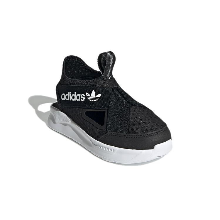 Adidas Originals 360 Sandals C Low top Slip Resistant Anti Kick Cushioning Children's Sandals Black FX4946