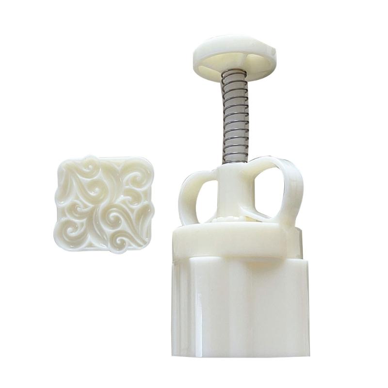 Square Vine Pattern Mooncake Press Mold Cookie Stamps Chinese MidAutumn Moon Cake Makers Decoration Tool for DIY Cookie