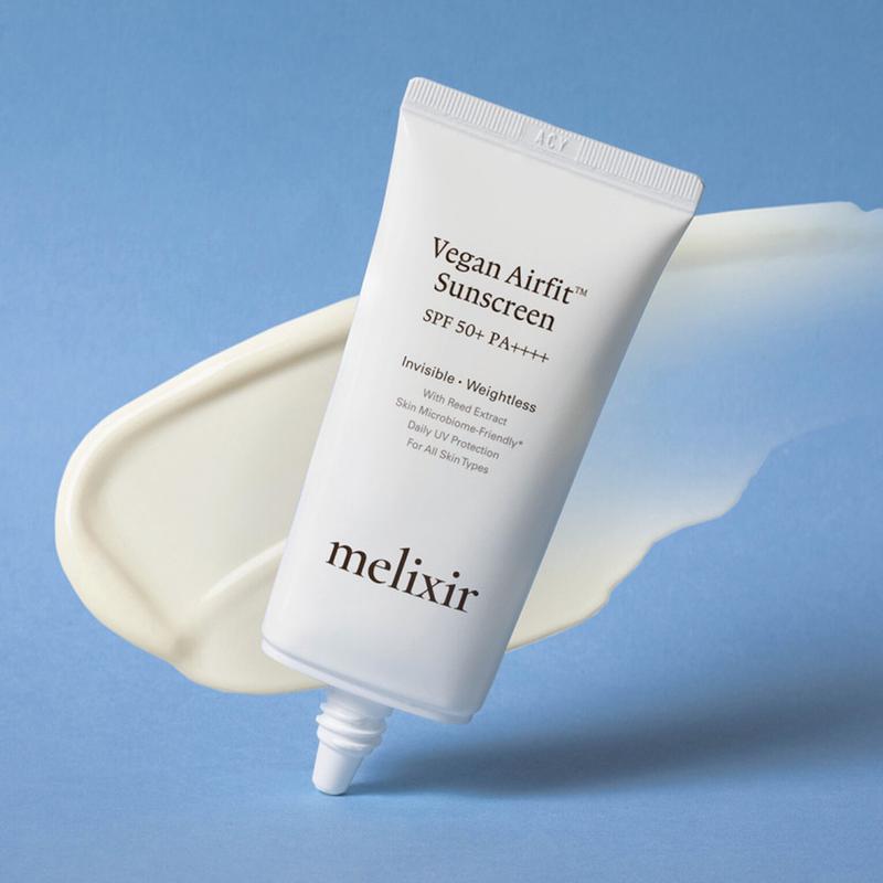 MELIXIR Veganský opalovací krém Airfit™ / 50ml SPF50+ PA++++ 3 typy K-Beauty