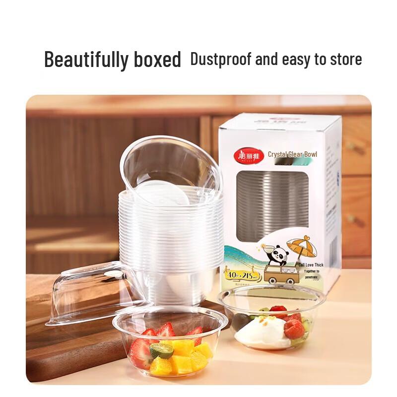 MARYYA Disposable Clear Food-Grade Bowls