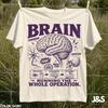 Brain Anatomy Tshirt, Running the Whole Operation Neuroscience Shirt, Vintage Biology Graphic Tee, Comfort Colors Science Teacher Gift