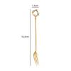Creative Cartoon Animal Floral Spoon & Fork, Mirror Polished 304 Stainless Steel Dessert Coffee Stirrer