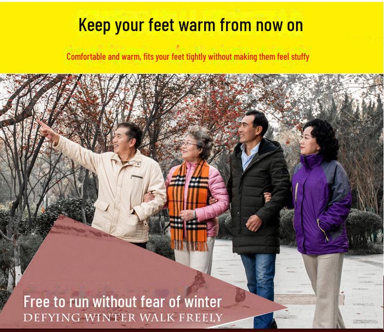 2024 Winter Anti-Rutsch Schneestiefel für ältere Menschen - Herren- & Damen-Leichtgewichtige, Weichsohlige, Plus Samt Warme Baumwollschuhe