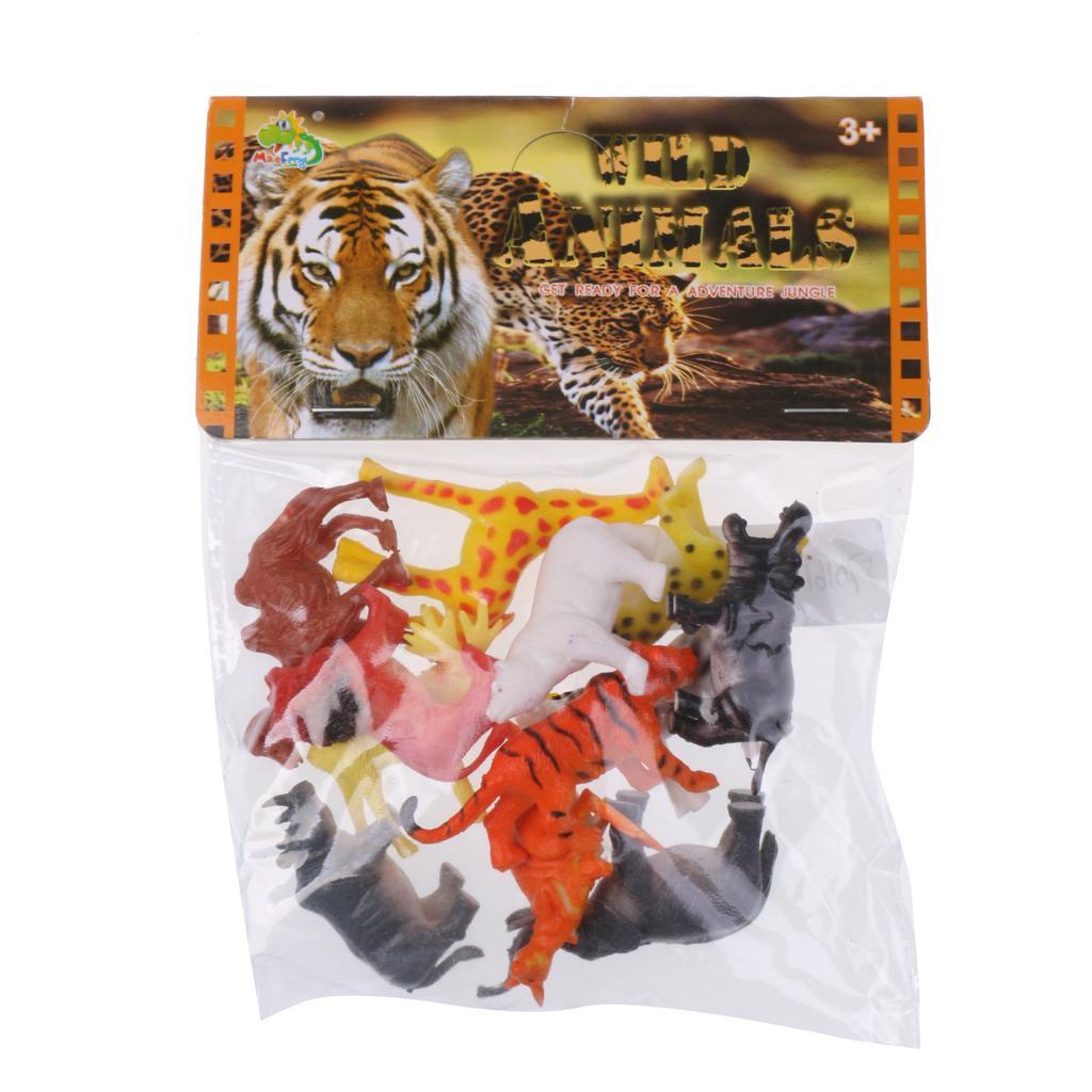 Animals Figure Toy Animal Rubber Model Educational Toys Playset Of 8/10/12pcs