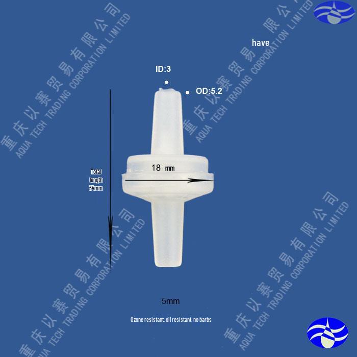 Ozone & Oil Resistant Plastic Check Valve / Stop Valve / Non-Return Valve