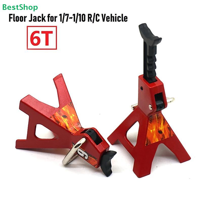 1/10 Scale RC Car Jack Stands – 6T & 3T Mini Metal Jack Stands for RC Crawler Truck Accessories
