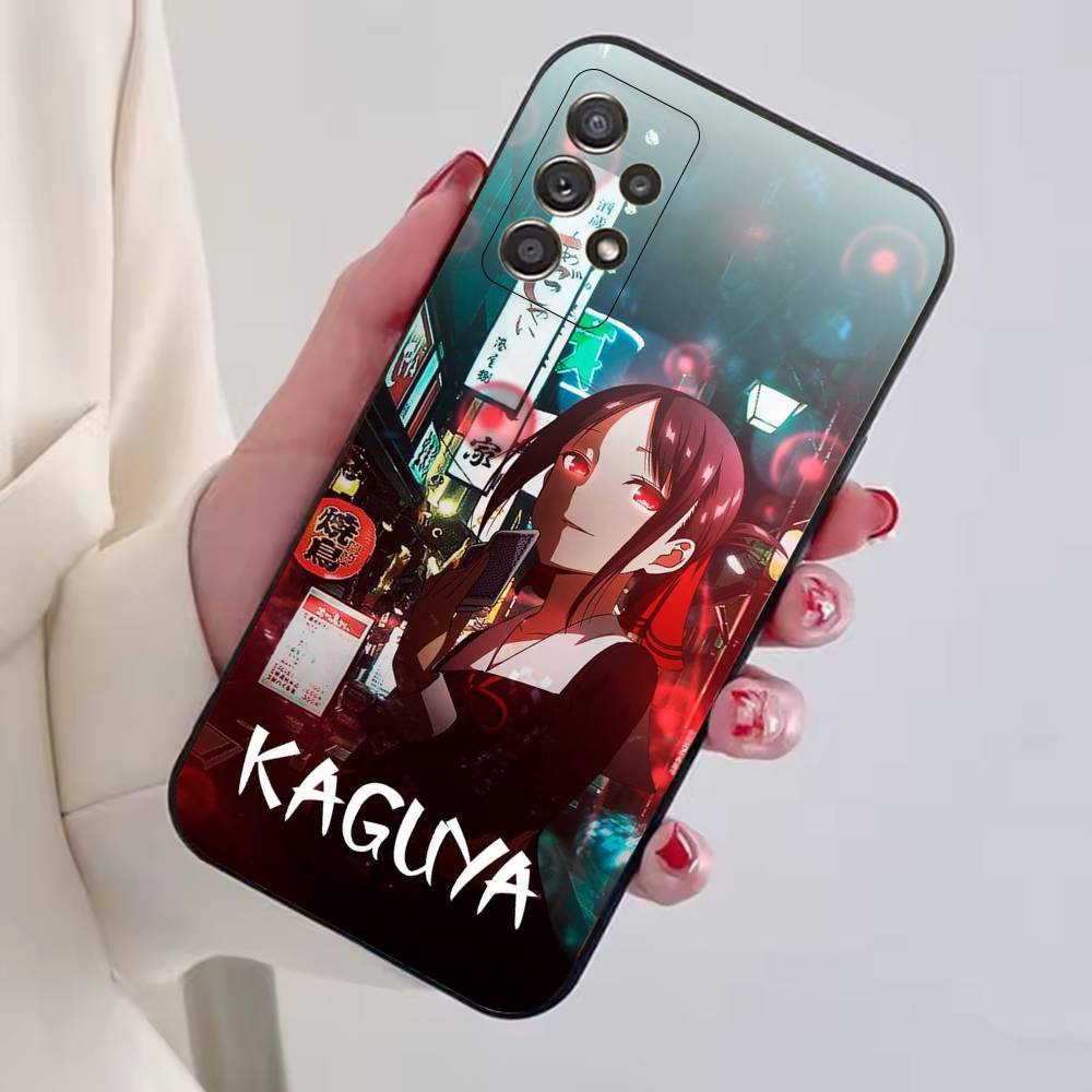 Anime Girl K-Kaguya Sama Phone Case For Samsung S25,S24,S21,S22,S23,S30,Ultra,S20,Plus,Fe,Soft Silicone Black Cover
