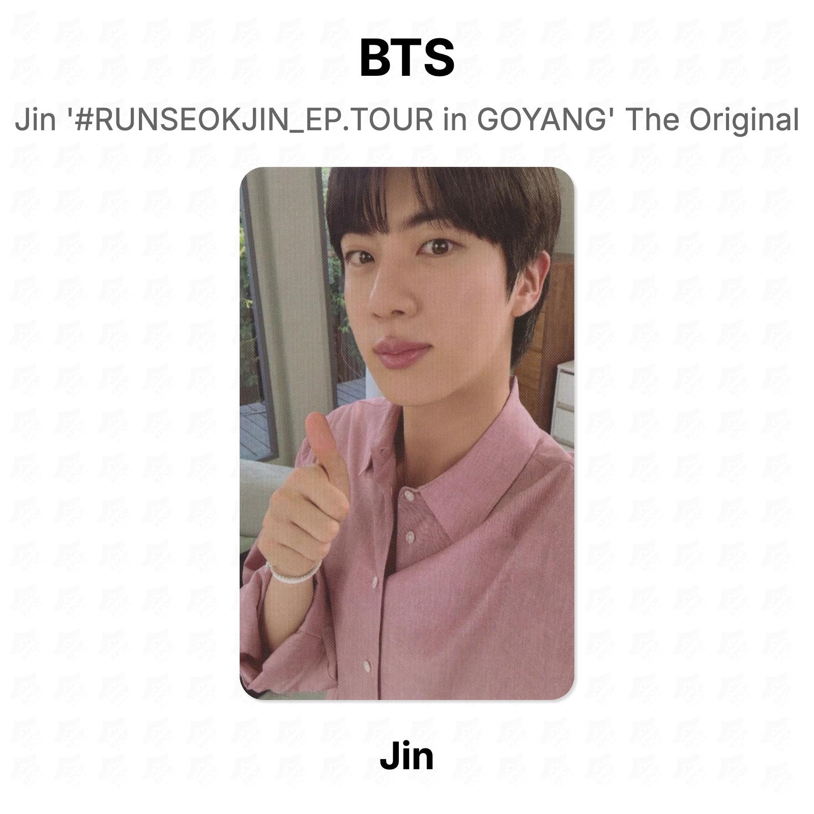 BTS Jin #RUNSEOKJIN_EP.TOUR in GOYANG The Original Official Photocard Jin 04
