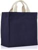 Cotton Shoulder Tote Bag NA Square 2way Tenjiku B 1413 Navy [Rootote] Women's
