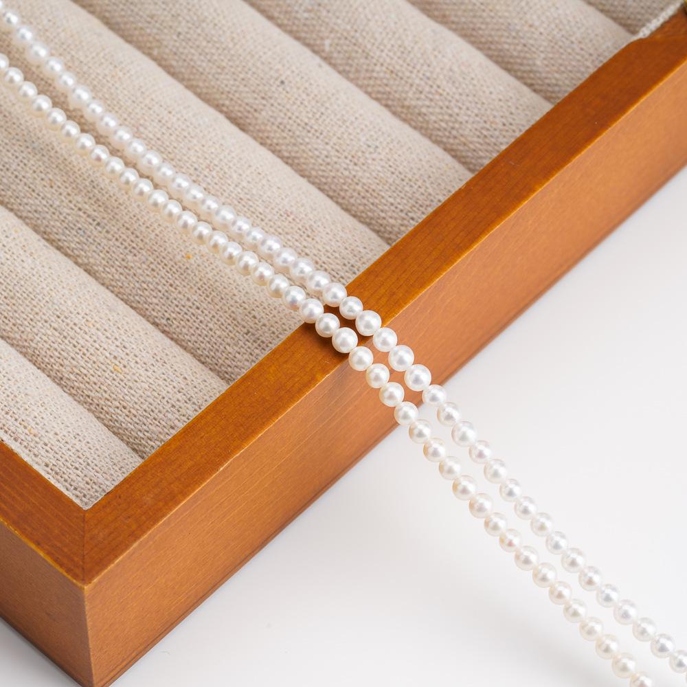 Natural Freshwater Pearl Beads: Near-Round, Small, Clean Surface for DIY Jewelry and Accessories