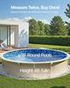 Round Pool Liner 18ft Overlap Style Pool Liner 54in Wall Height
