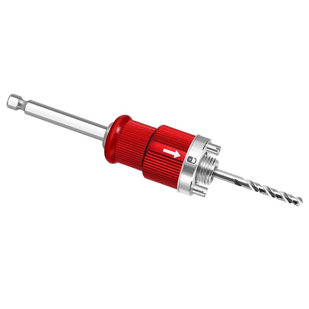 Hole Saw Arbor 5 8 Inch Thread 10mm Hex Shank Self Locking Hole Opener Quick Connect Rod for Drills