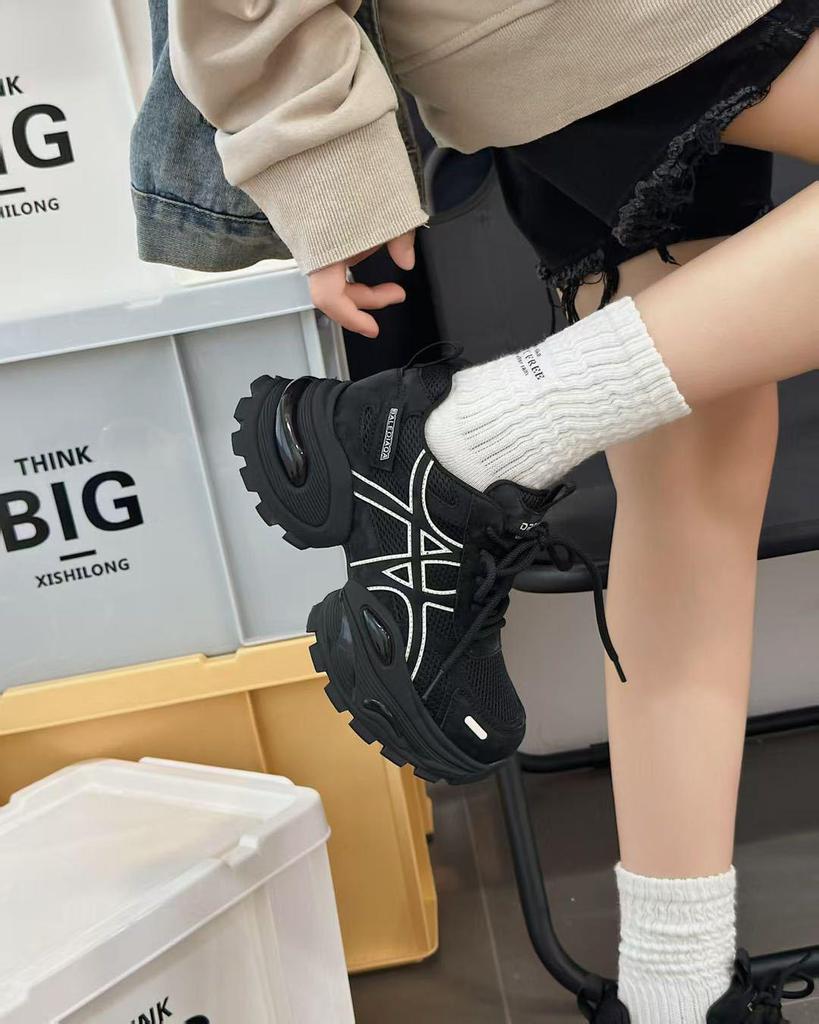 Zapatillas Deportivas Delicadas para Adelgazar para Mujer 2025 - Suela Gruesa, Aumentan la Altura, Casuales a la Moda