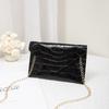 New Fashion Card Bag Clutch Bag Envelope Bag Stone Pattern Multifunctional Waterproof Glossy Retro Card Bag