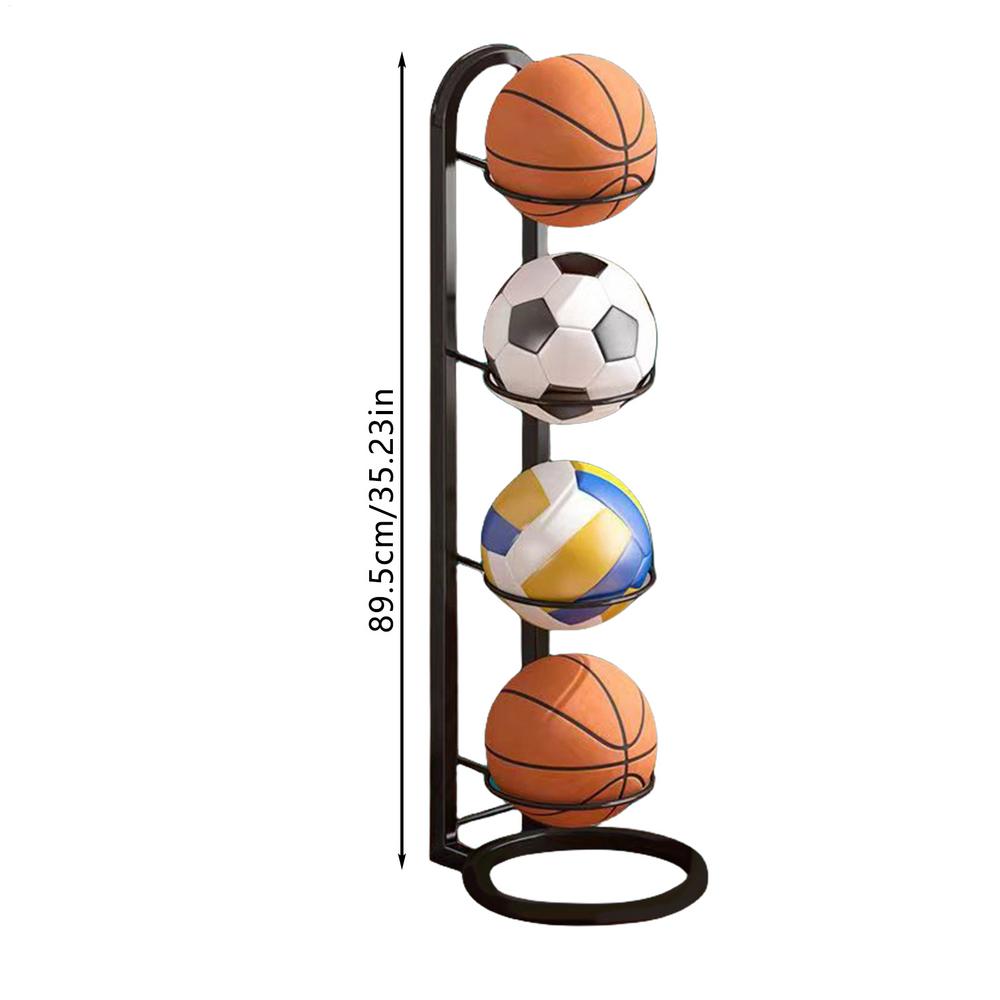 Ballaufbewahrungshalter Fußball-Ausstellungsständer Mehrschichtiger Ball-Organizer-Ständer Ball-Organizer-Ständer für Schlafzimmer Wohnzimmer Garage