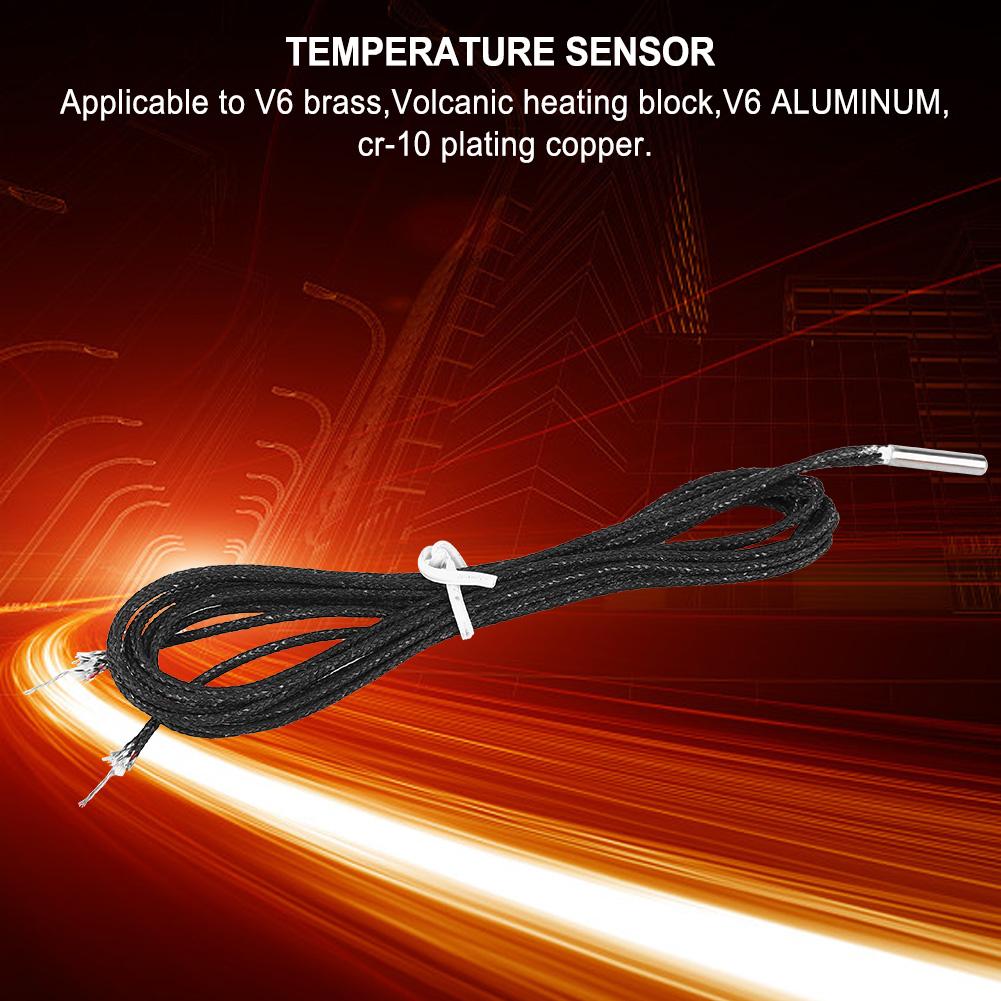 Produktbild von PT1000 Temperaturfühler 550BW – Wasserdicht, 150 Cm Kabel, 50–500 °C – Für 3D-Drucker Hot-End (V6, CR-10, Volcanic)