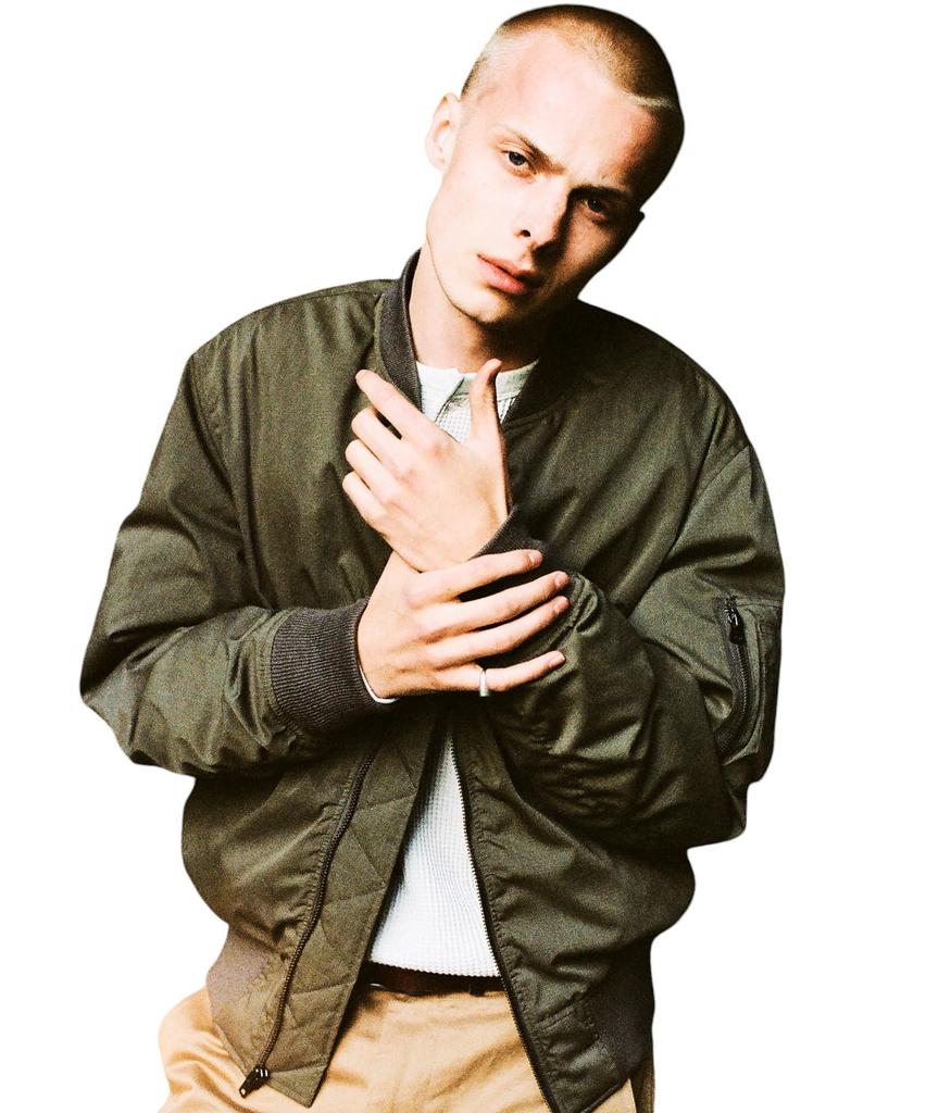 Schott X NANGA HINOK MA-1 Men's Size M, Size 180, Khaki, 782-4253005