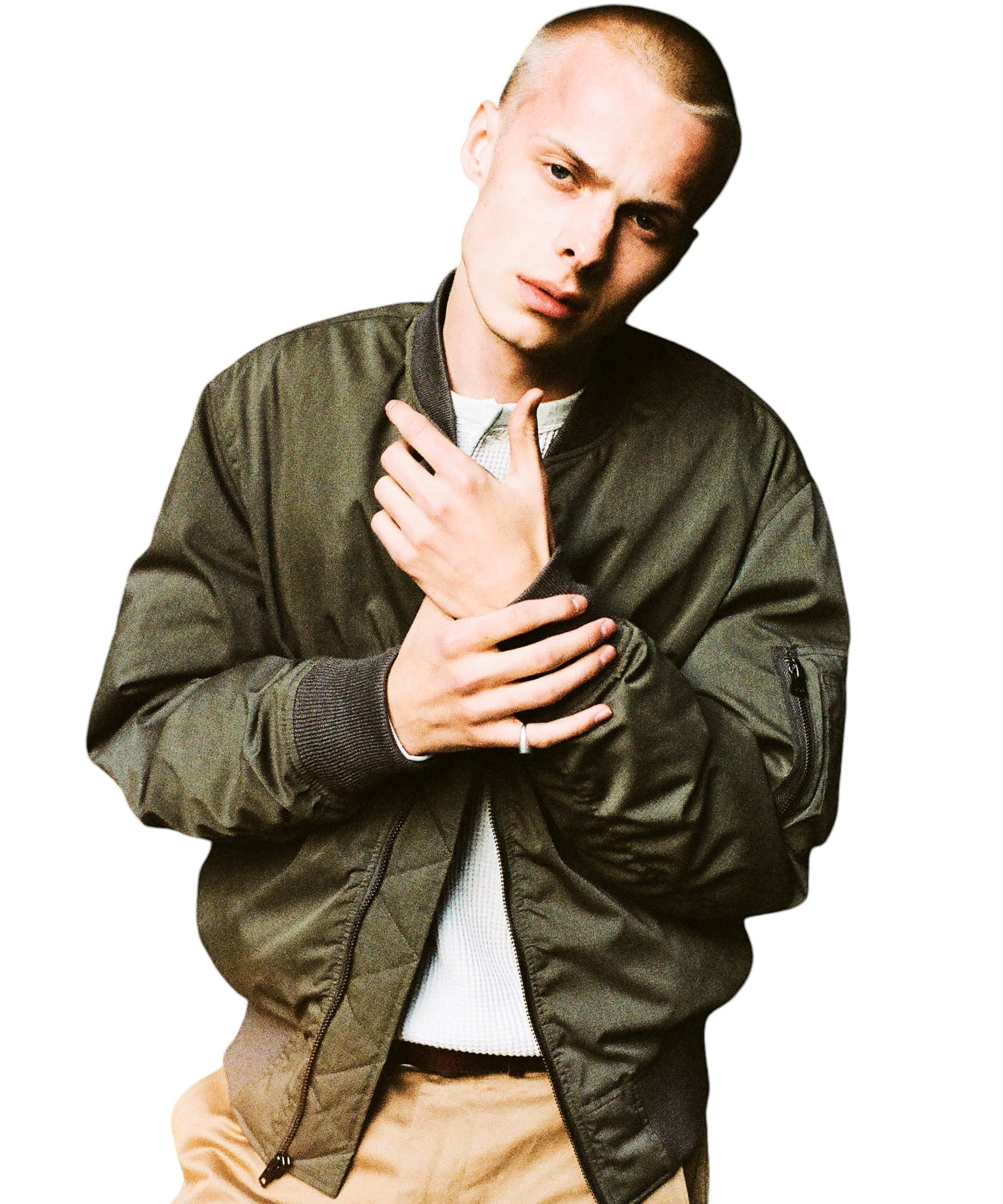 

Schott x NANGA HINOK MA-1 Men s Size S (180) Khaki 782-4253005