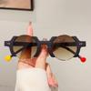 KAMMPT Round Sunglasses Men Women Fashion Hip Hop Casual Outdoor Sun Glasses Trendy Chic Brand Design Shades