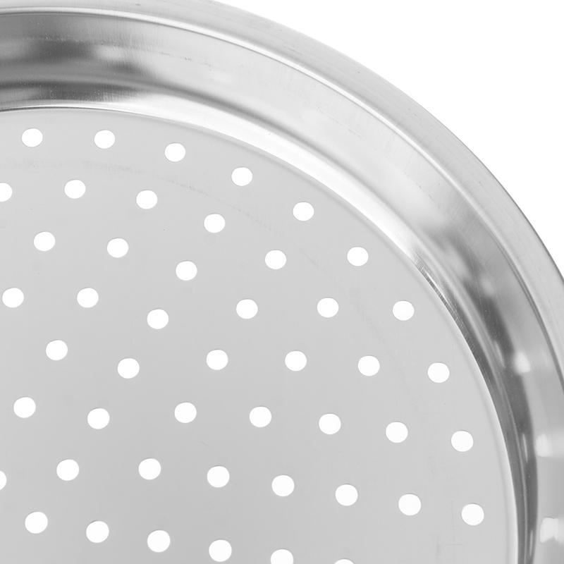 28/30/32/34Cm Stainless Steel Round Steamer Durable Dumplings Fish Steaming Tray Thickened Steamer Kitchen Cooking Gadgets