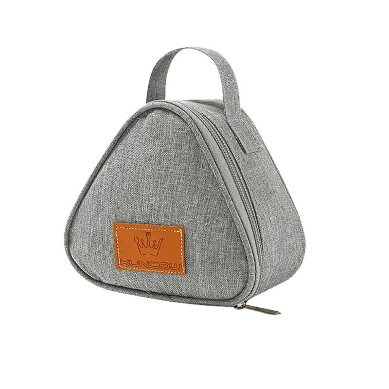 New Triangular Insulation Bag Mini Aluminum Foil Student Rice Ball Bag Cute Portable Lunch Box Outdoor Lunch Bag