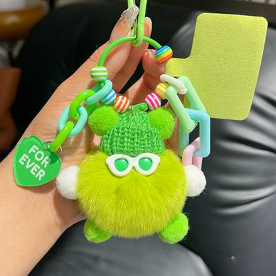 Ciondolo Poupée Mostro Brillantini Dopamina Portachiavi Fai da Te Simpatica Bambola di Peluche Borsa Zaino Ciondolo per Telefono Cellulare