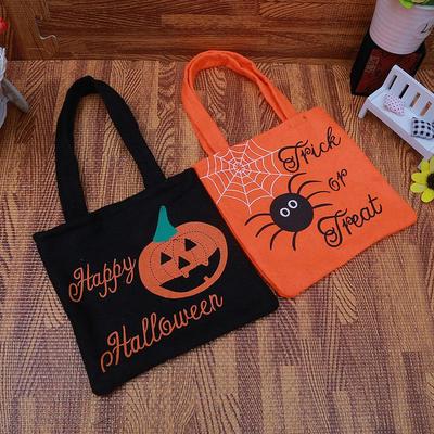 Halloween Pumpkin Handbag: Kindergarten Spider and Ghost Candy Bag Decorations